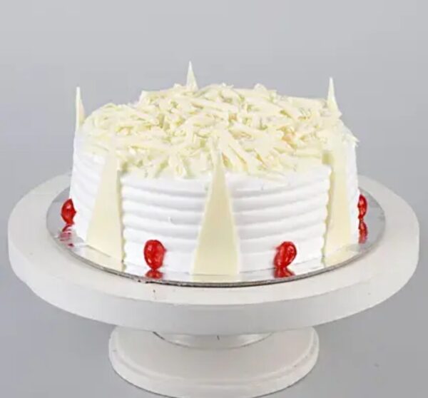 delicious spiky white forest cake