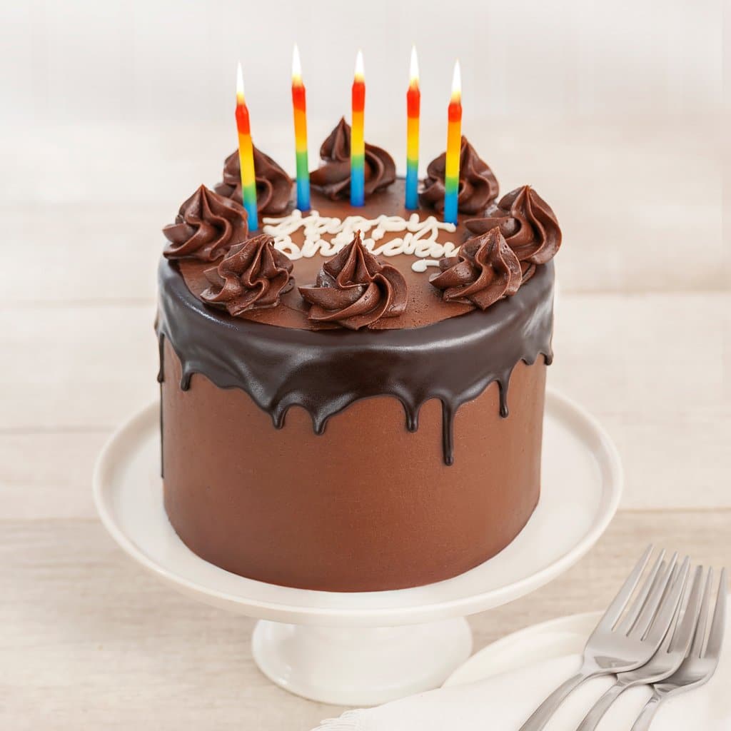 Chocolaty Happy Birthday Cake