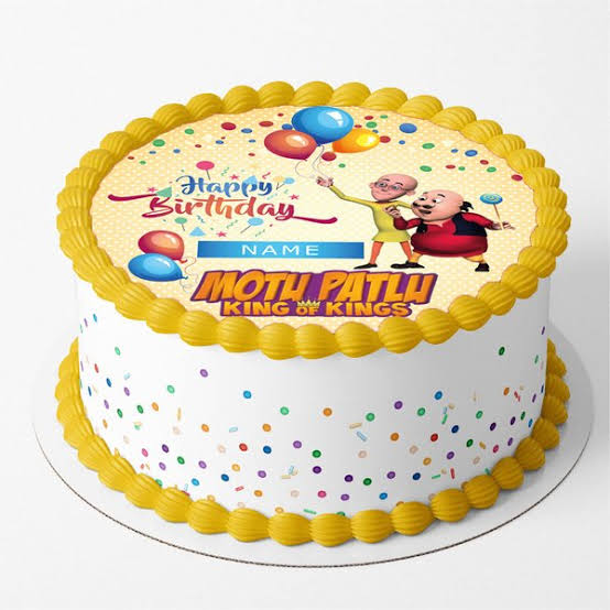 Motu Patlu Happy Birthday Cake - WishingCart