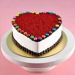 Heart Shape Red Velvet Cake