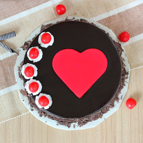 Dark Chocolate Birthday Cake For Wife