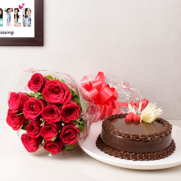 Flower And Cake Hamper