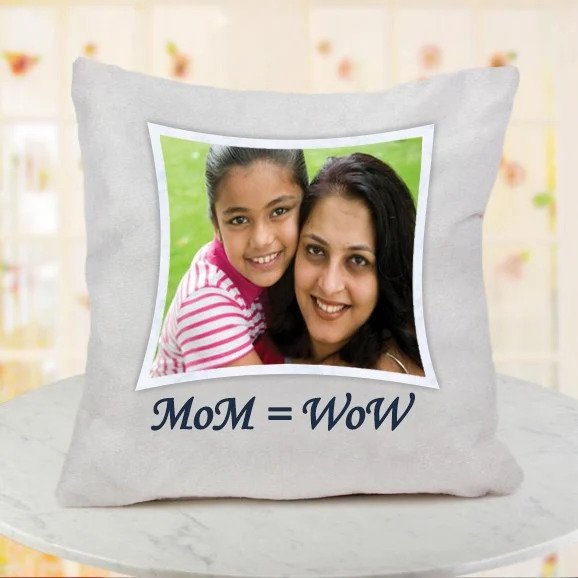 Wow Mom Customized Photo Pillow