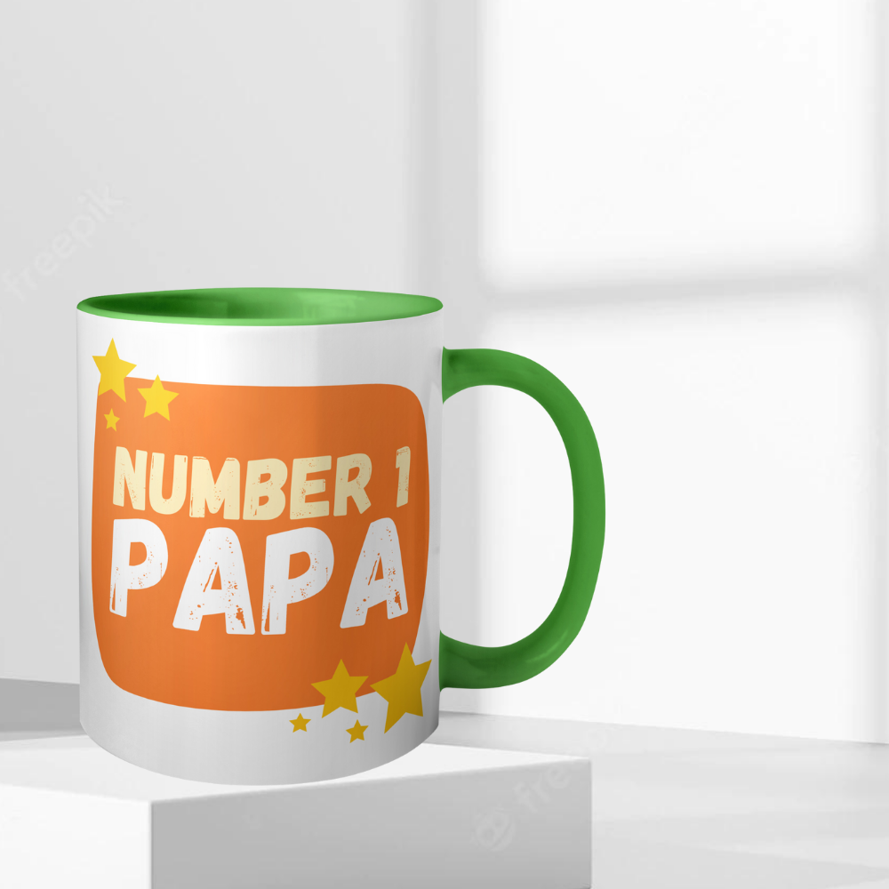 Best PAPA Green Color Mug