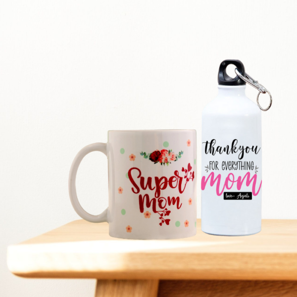 Super Mom Mug and Bottle Combo