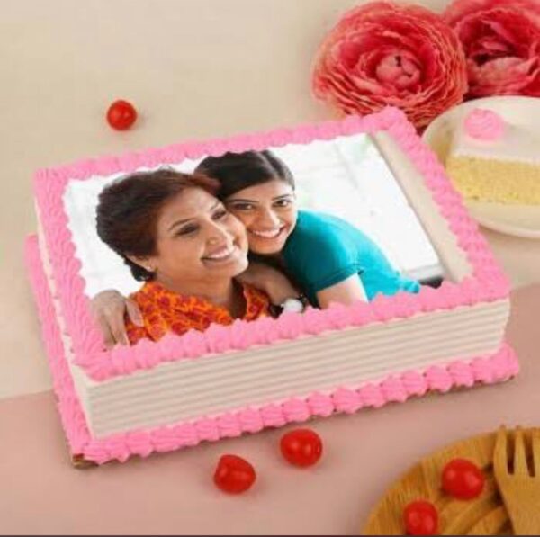 Photo Cream Cake For Mummy