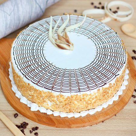 Tasteful Butterscotch Cake For Dear Husband