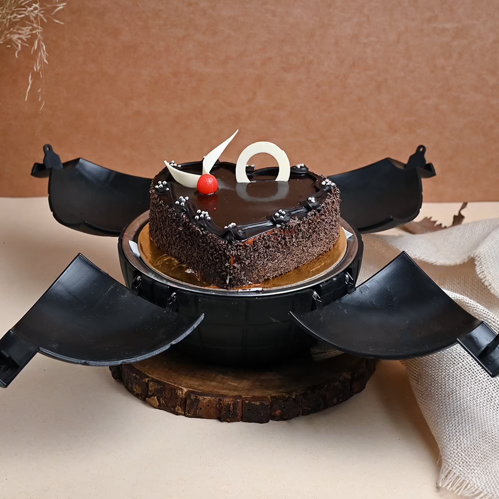 Heart Shape Chocolate Bomb Cake