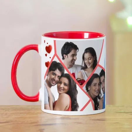 Lovely Couple Photo Collage Mug