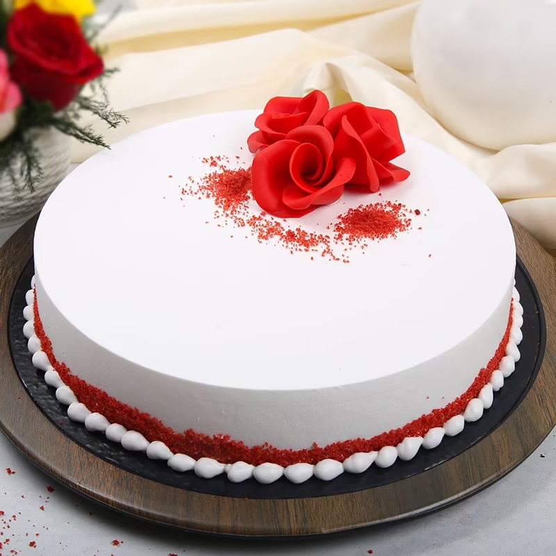 Red Velvet Cream Cake For Hubby