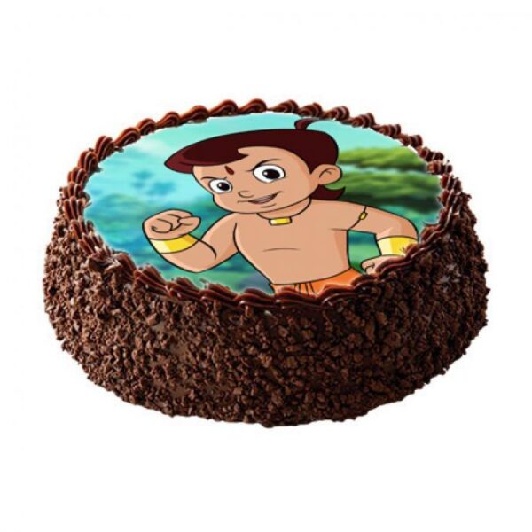 Chota Bheem Chocolate Photo Cake