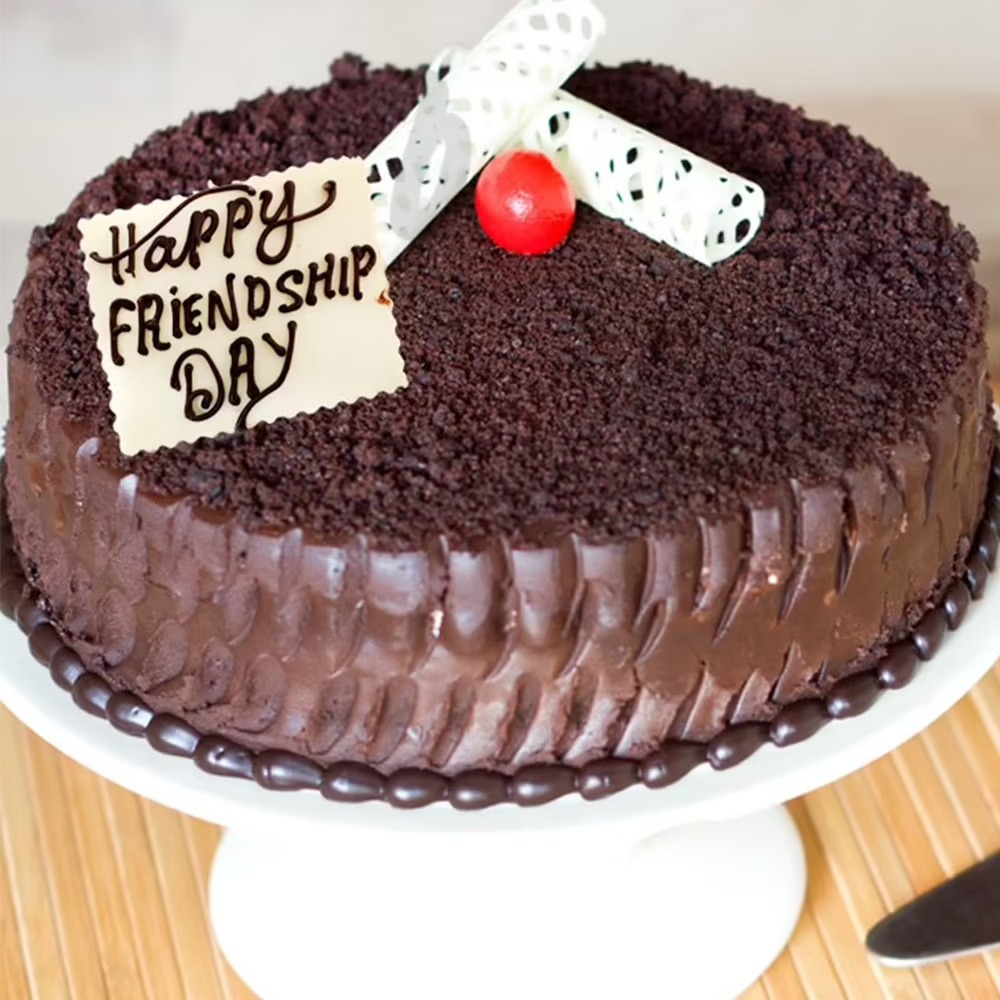 Friendship Day Chocolate Cake