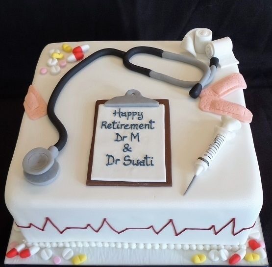 Dr retirement cake