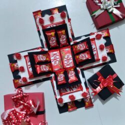 Multilayer Kitkat Explosion Box