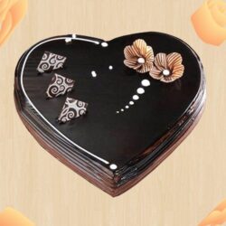 Heart Shape Tempting Chocolate Truffle Cake