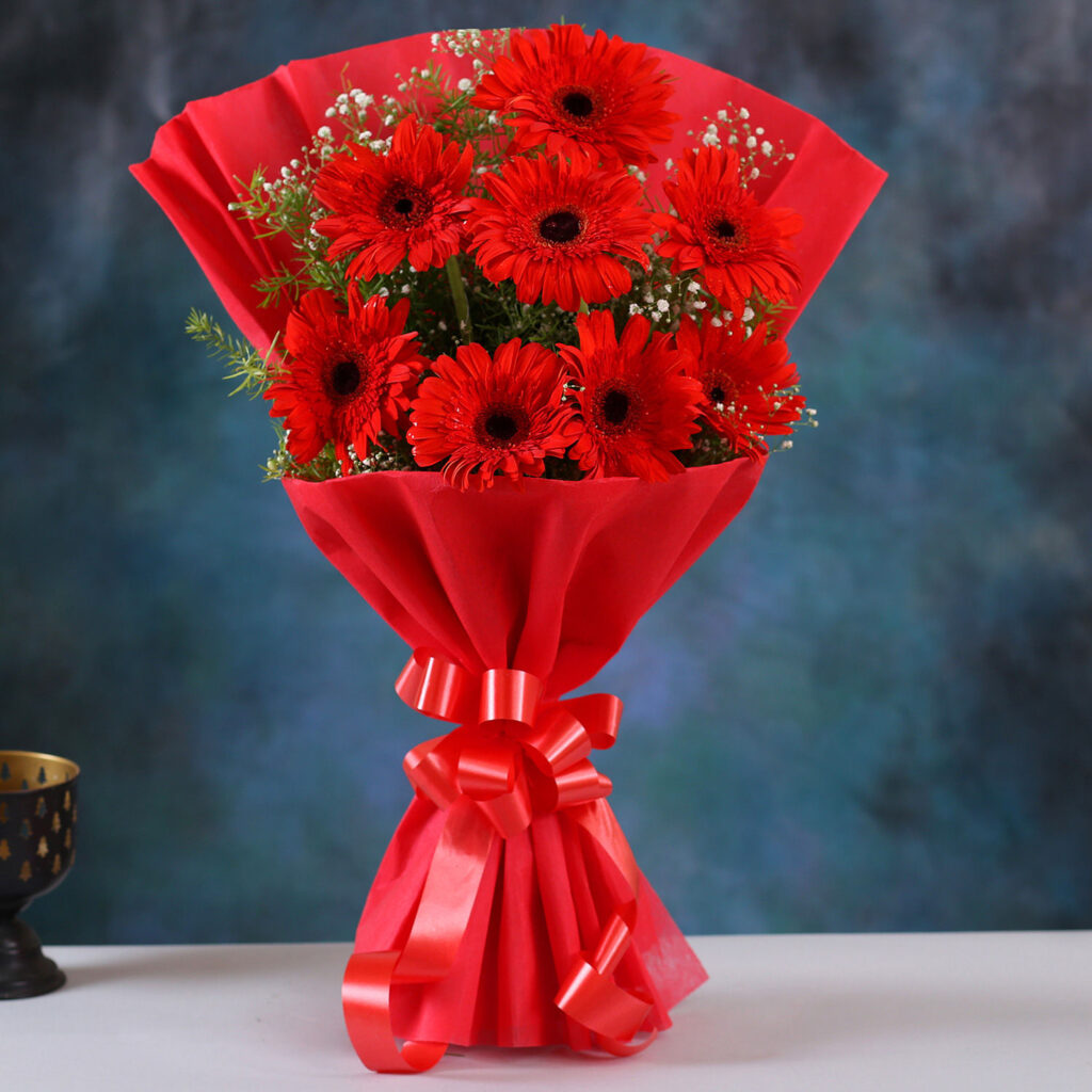 Bunch Of Red Gerberas