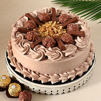 Delicious Rocher Chocolate Cake