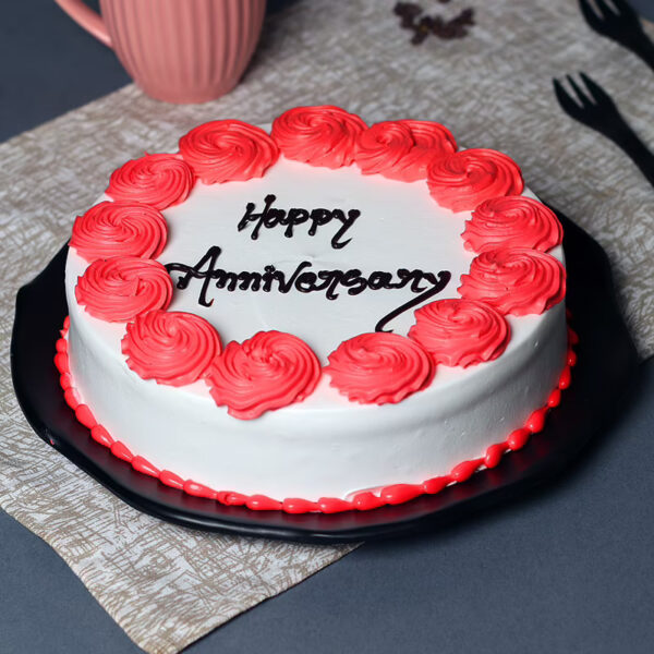 Eye Catching Happy Anniversary Cake