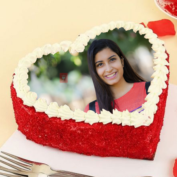 Heart Shape Red Velvet Cake