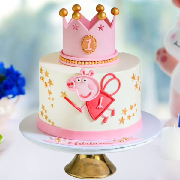 Peppa Pig Fondant Cake