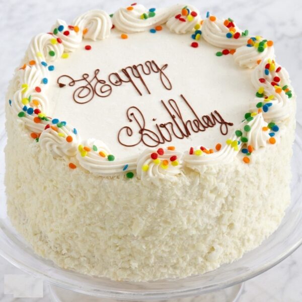 Tasty Vanilla Sprinkle Cake