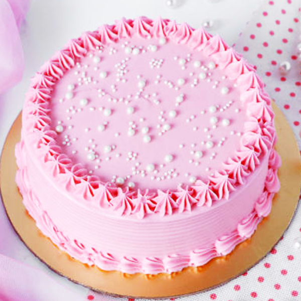 Vanilla Strawberry Cake