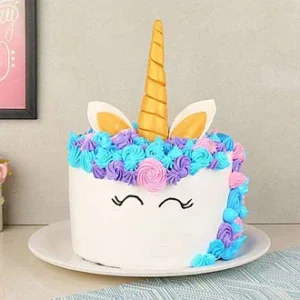 Floral Unicorn Cake