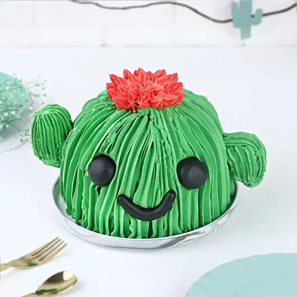 Lovely Cactus Theme Cake Copy