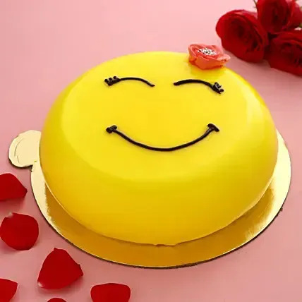 Smiley Face Pineapple Cake
