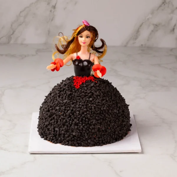 Choco Chip Barbie Cake