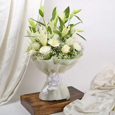 White Lily Bouquet