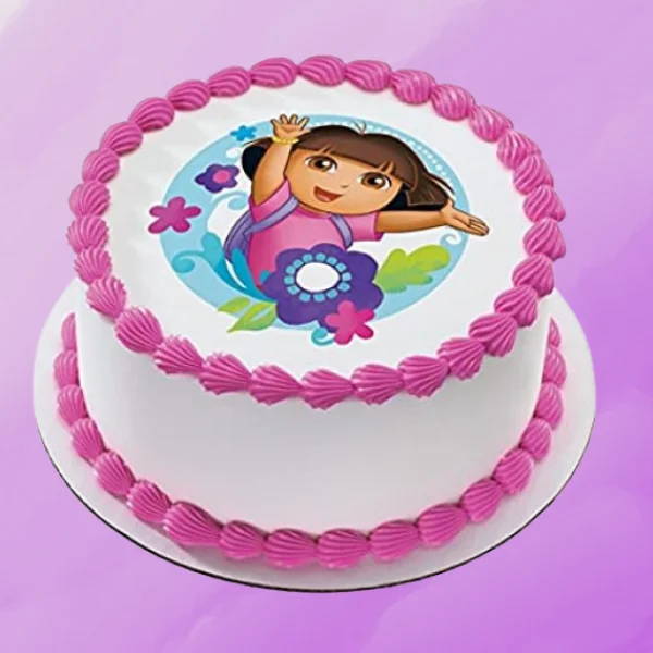 Dora Customised Photo Cake